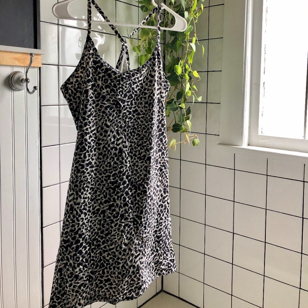 Outdoor Voices Exercise Dress - Snow Leopard